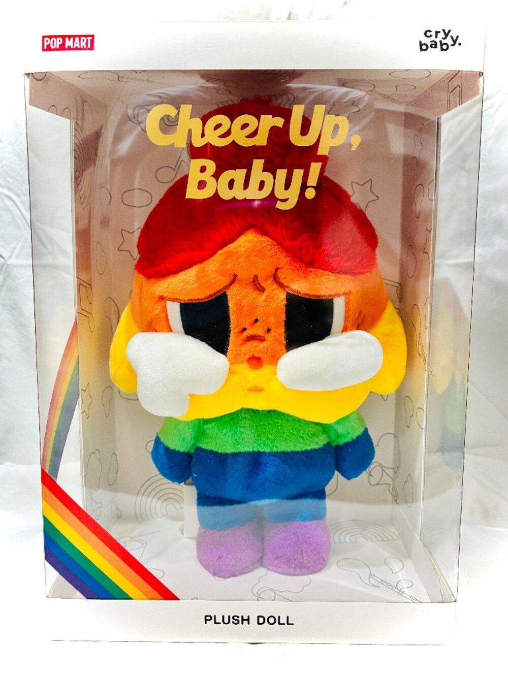 POP MART Crybaby Cheer Up Baby! Plush Doll – New in Box